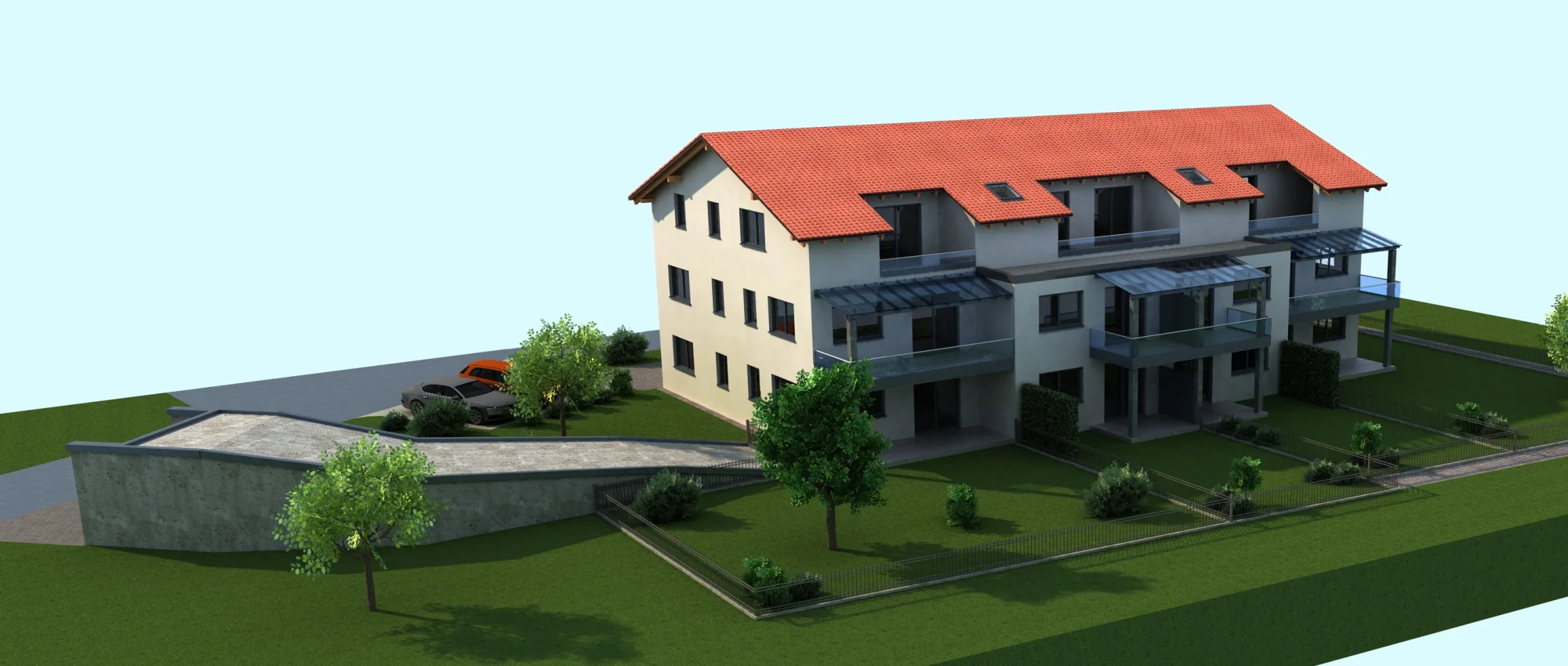 3D-Visualisierung eines Projekts von VS-Immobilien